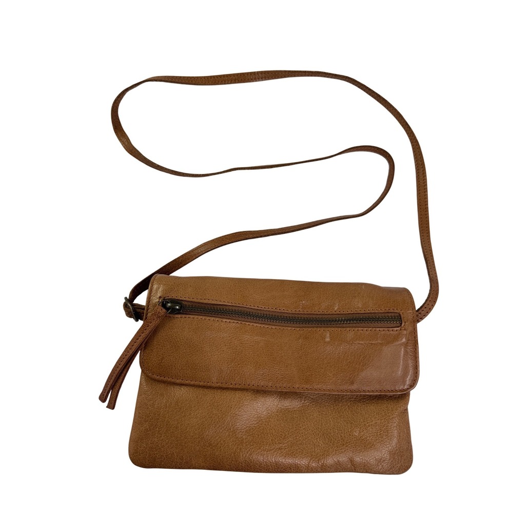 Day & Mood‎ Hazel Crossbody Bag Cognac Brown Leather Flap boho festival western